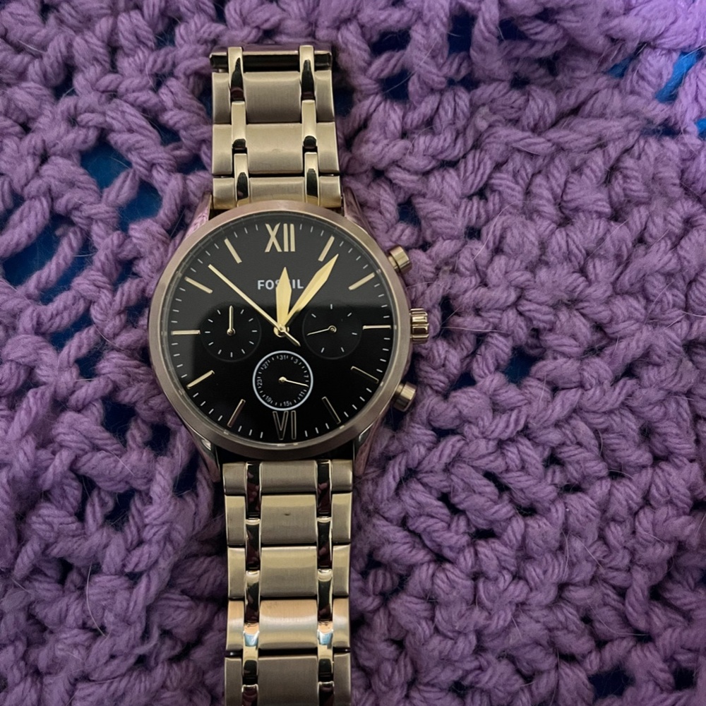 Fossil BQ2366 Fenmore Midsize Multifunction Gold Tone Stainless Steel Watch